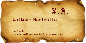 Waltner Marinella névjegykártya